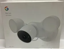NEW Google Nest Cam with Floodlight Outdoor Security Camera GPLE9 G3AL9 White