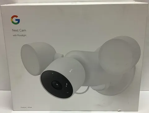 NEW Google Nest Cam with Floodlight Outdoor Security Camera GPLE9 G3AL9 White