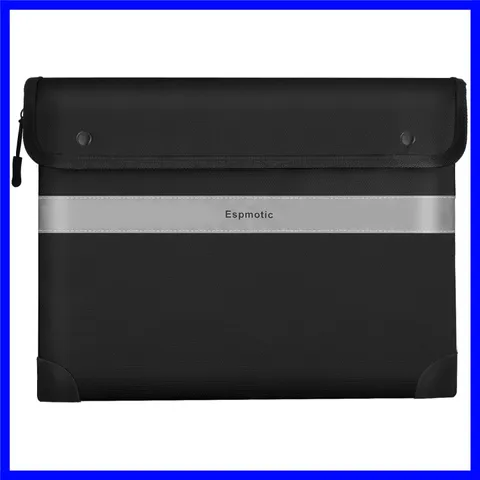 Fireproof Document Bag - 5200°F Heat-Resistant & Waterproof Pouch, 14.2" x 10.6"