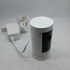 #S) Ring Indoor Cam (1st Gen) HD Security Camera 5UM4E5 - White Used With Cord