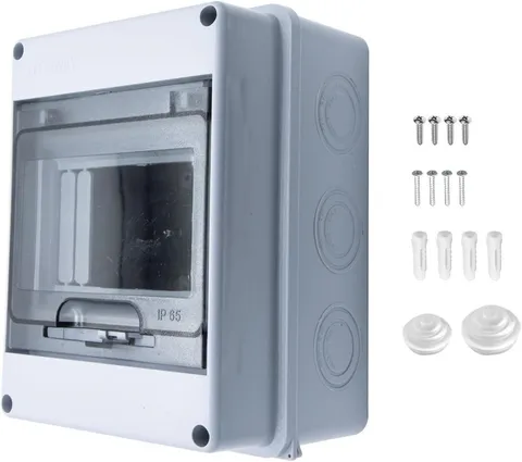 5 Way Circuit Breaker Box, MCB Distribution Protection Box with Transparent Cove