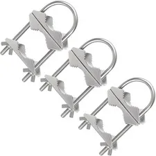 Dual Antenna Mast Clamp, Galvanized Iron U-Bolt Mounting Bracket for Antennas...