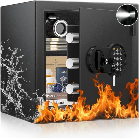 Digital Fireproof Home Safe 2.0 Cuft Fire Resistant Removable Shelf