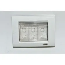 ABB Elos 19380526 Waterproof Plate IP55 3 Modules White