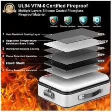 -94 VTM-0 Certified Fireproof Document Safe