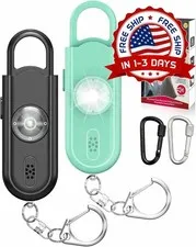 Alarma De Seguridad Personal Para Mujeres, Sirena Potente Y Luz Estroboscópica.