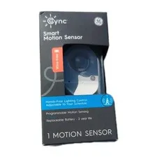 GE Cync Smart Wire-Free Motion Sensor White Bluetooth 93105005 Battery Operated