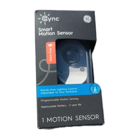 GE Cync Smart Wire-Free Motion Sensor White Bluetooth 93105005 Battery Operated