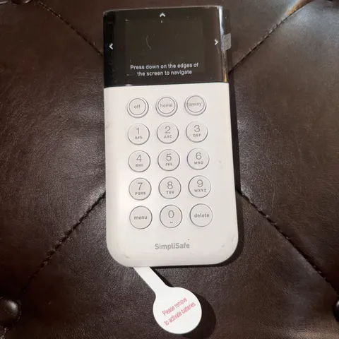 SimpliSafe KP3W Home Security System Touch Keypad Remote White Model SSKP3