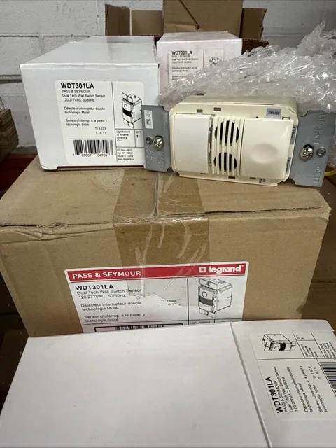 Wall Switch Dual Tech Sensor PIR Usonic Light Almond WDT301-LA