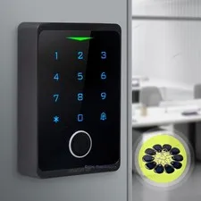 HOMSECUR WIFI Door Access Control Keypad RFID Reader Bio + App Remote Unlock