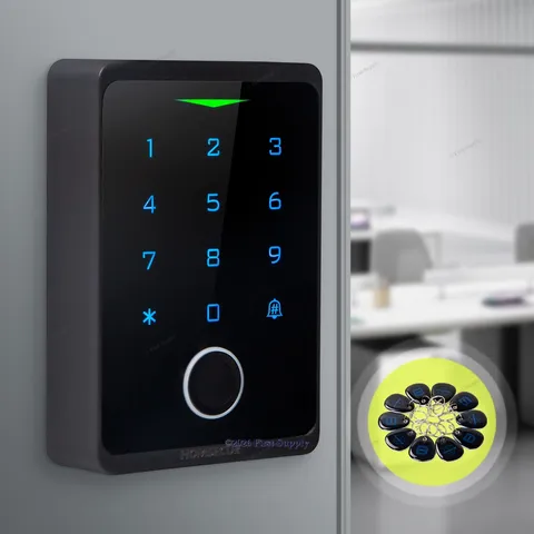 HOMSECUR WIFI Door Access Control Keypad RFID Reader Bio + App Remote Unlock