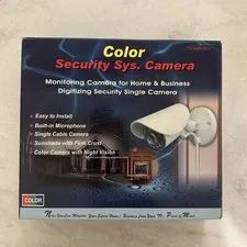 Color Security System Camera Night Vision Microphone TV Plug & Play ITEM#91851