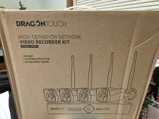 DRAGONTOUCH K4W10 4-Channel NVR Kit 4 Cameras 3MP Wireless AI Night Vision