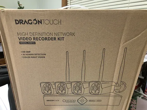 DRAGONTOUCH K4W10 4-Channel NVR Kit 4 Cameras 3MP Wireless AI Night Vision
