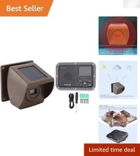Solar Driveway Alarm Wireless 1800ft Range, Outdoor Motion Detector Weatherproof