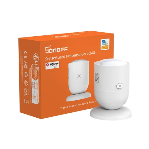 SONOFF SNZB-06P24 Zigbee Presence Sensor, 24GHz mmWave & Light Sensor, Zone P...