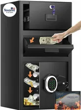 5.6 Cuft Large Drop Safe Box for Business, Anti-Theft Money Safe with Quick Plac