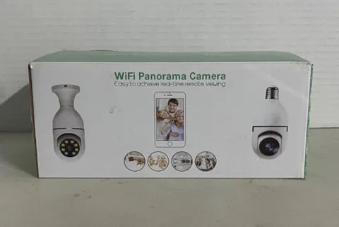 HD Smart Camera WiFi Panorama 360 Degree View Light Socket Power Security System