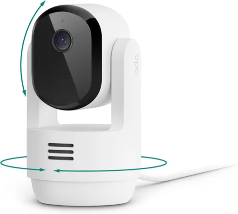Arlo Essential Indoor Pan Tilt Security Camera 2K (2025 Release) - Wired Plug-in