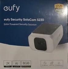 Eufy Security Camera S230  Solar-Powered, Wireless Outdoor  Camera N.O.S. #F24.