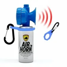 Guard Dog Security Air Horn For Safety, Loud Blow Horn, Hand Held Mini White 