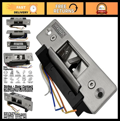 Heavy Duty Electric Strike Lock with Signal Output & Door Position Indicator | A