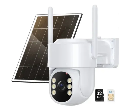 4G LTE Security Camera, Wireless No WiFi ,Solar Powered, Human Detection