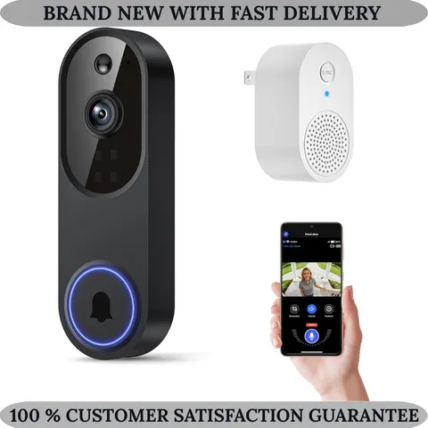 1080P WiFi Video Doorbell Camera Wireless Night Vision 2-Way Audio Smart AI