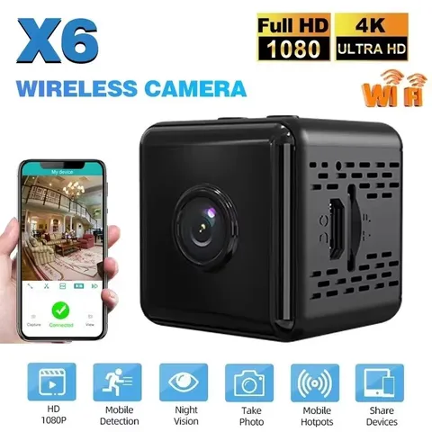 1080P Mini WiFi Camera IR Night Vision Motion Detection Remote View Cam