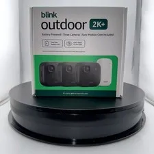 BLINK OUTDOOR 2K+ WIRELESS SECURITY CAMERA 3 CAMERA SYSTEM NEW