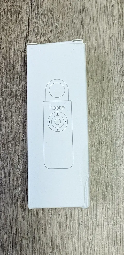 Hootie Personal Safety Alarm for Women, Men, & Kids Keychain Alarm NIB White