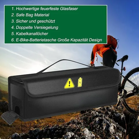 Waterproof Fire Protection Bag for E Bike Batteries 8 Layer Safety Case