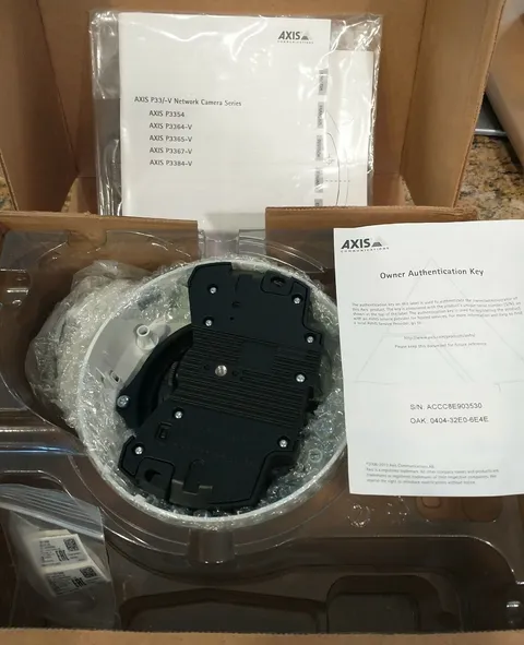 AXIS P3354 6MM Fixed Dome Network Camera 0465-001 New Open Box