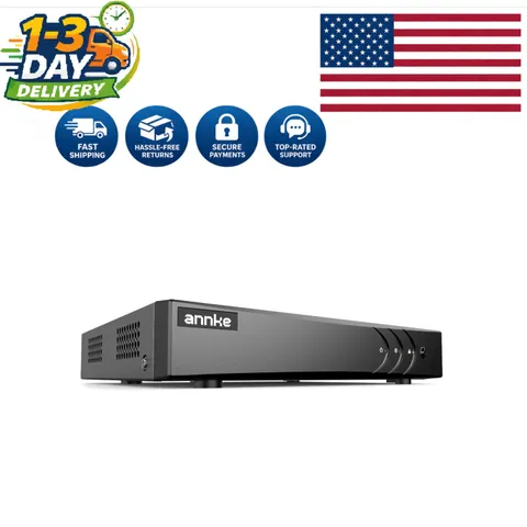 3K Security DVR Recorder with AI Vehicle Detection & Remote Access - 8CH Hybrid