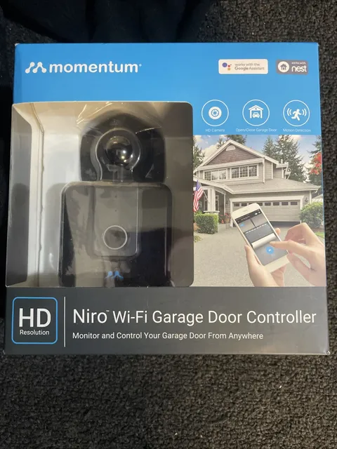 Momentum Niro WiFi Garage Door Controller With Built In Camera Sealed MOGA-001