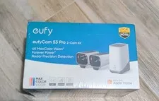eufy eufyCam S3 Pro Outdoor Security Solar Cameras Kit 4K MaxColor Night Vision