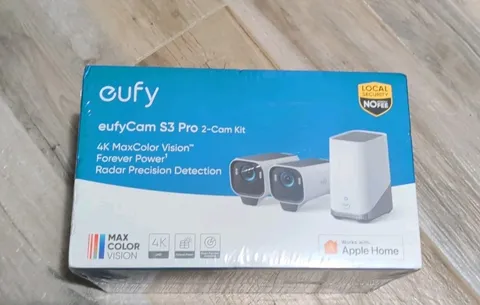 eufy eufyCam S3 Pro Outdoor Security Solar Cameras Kit 4K MaxColor Night Vision