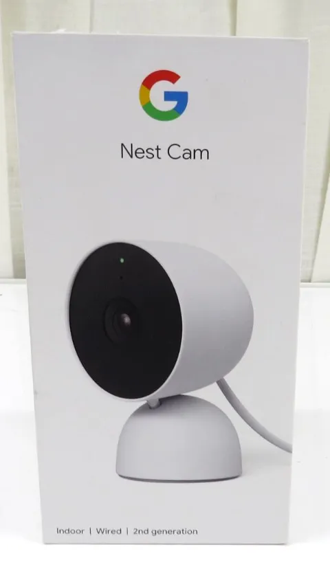 Google Nest Cam Indoor Wired 2nd Generation White GA01998-US