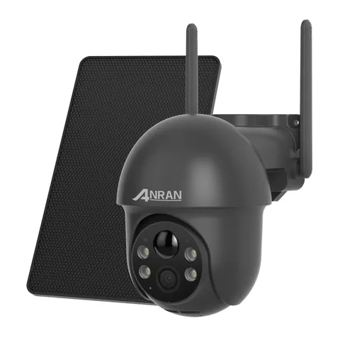 ANRAN Wireless Outdoor Security Camera Solar 3MP Wifi 360° PTZ Noght Vision PIR