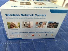 Wireless Wi-Fi IP Surveillance Camera 1080p Night Vision 2-Way Audio White