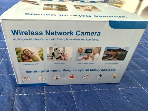 Wireless Wi-Fi IP Surveillance Camera 1080p Night Vision 2-Way Audio White