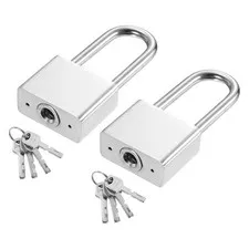 2Pcs 40 x 85mm Heavy Duty Lock Alloy Steel High Security Padlock with 8 Keys