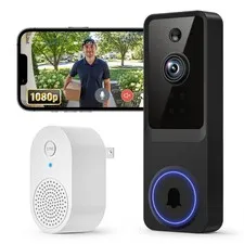 1080p Wireless Video Doorbell Camera with Smart AI Human Detection Two Way Audio