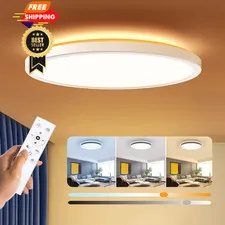 BLNAN Dimmable LED Flush Mount Ceiling Light Fixture with 12Inch 24W, White