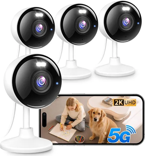 2K Security Cameras 4pk 5G WiFi Indoor Outdoor K07