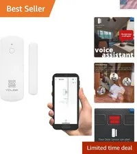 LoRa Smart Door & Window Sensor: Up to 1/4 Mile Open-Air Range, Door Left-Ope...