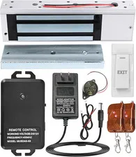Access Control System with Remote Control – 1200Lbs Magnetic Door Lock Kit, 12V