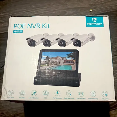 HeimVision HM541 8CH PoE NVR System w/ 4 IP Cameras Night Vision Remote View