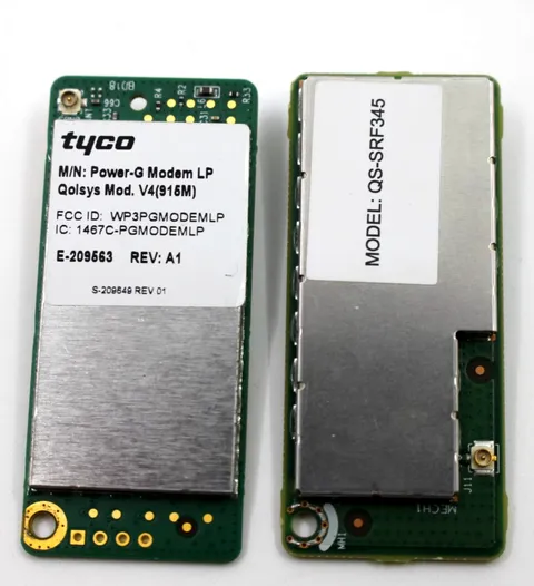 Tyco Qolsys Power-G Modem LP V4 916MHz Alarm RF Module Board Set QS-SRF345